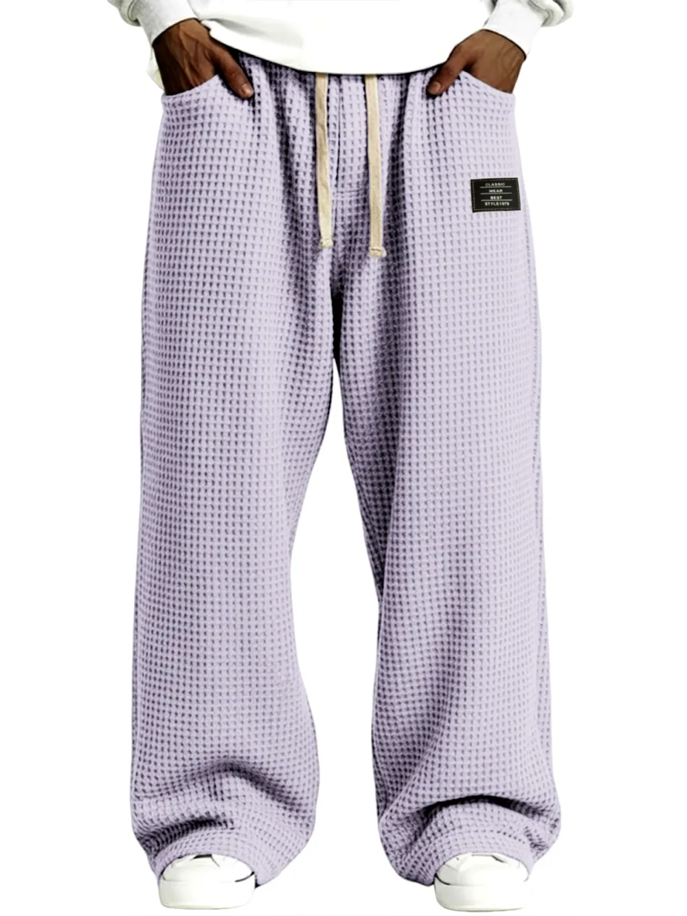 Everyday Textured Knit Drawstring Pants