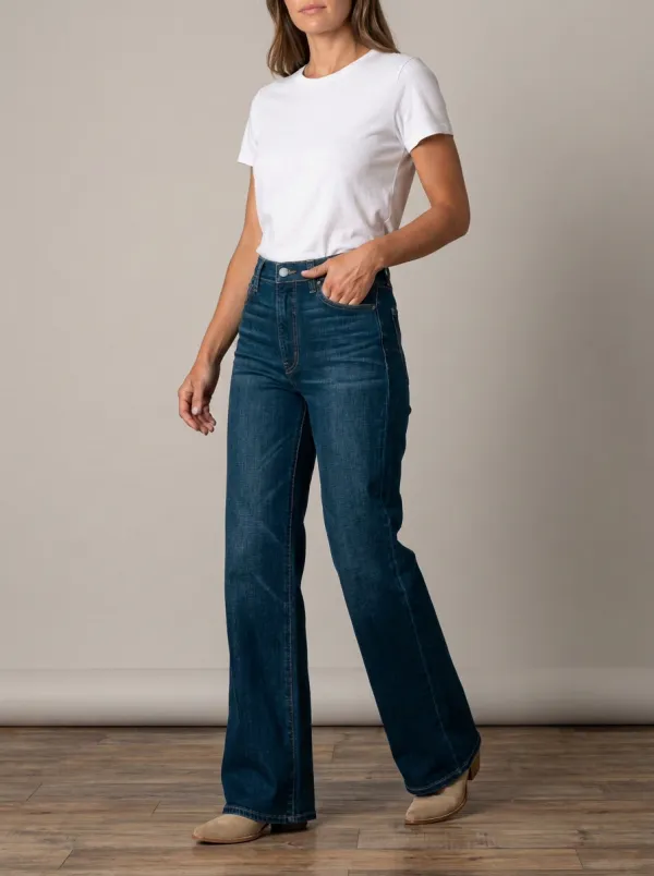 Wide-Leg High-Rise Denim Denim Jeans