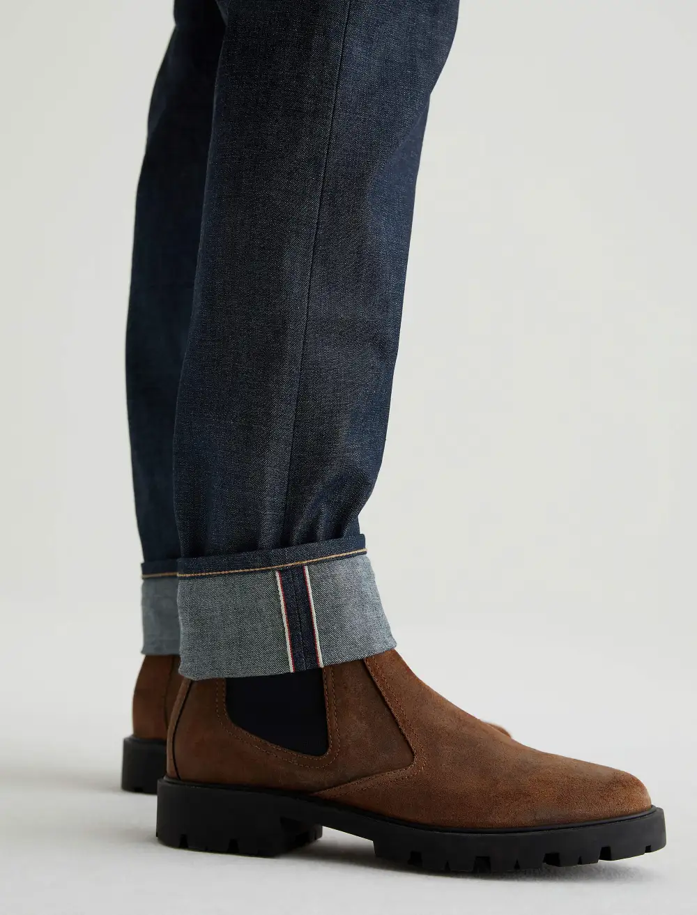 Men's Tailored Slim Cuffed Jeans