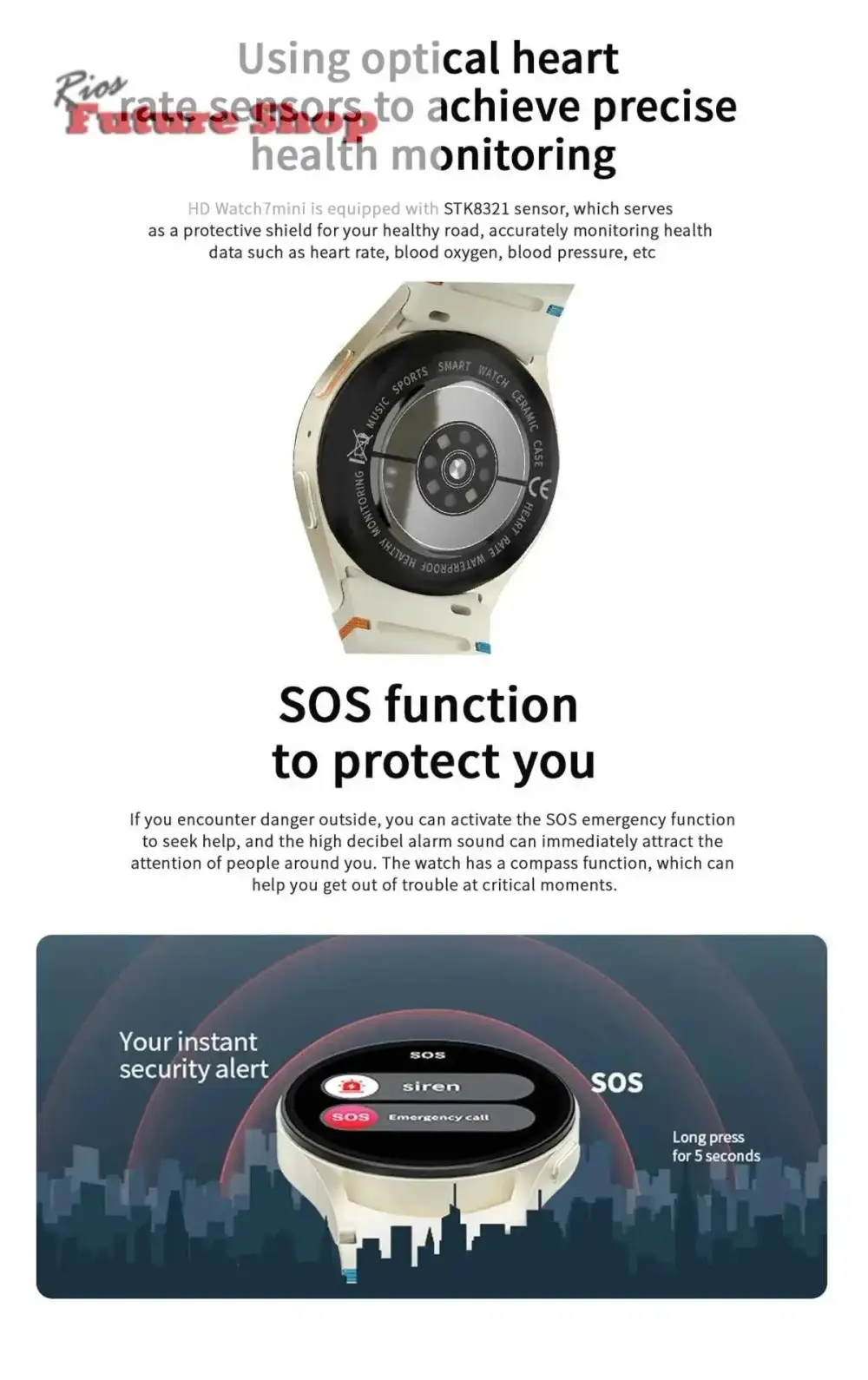 Smartwatch New for Samsung Galaxy Watch 7 2025