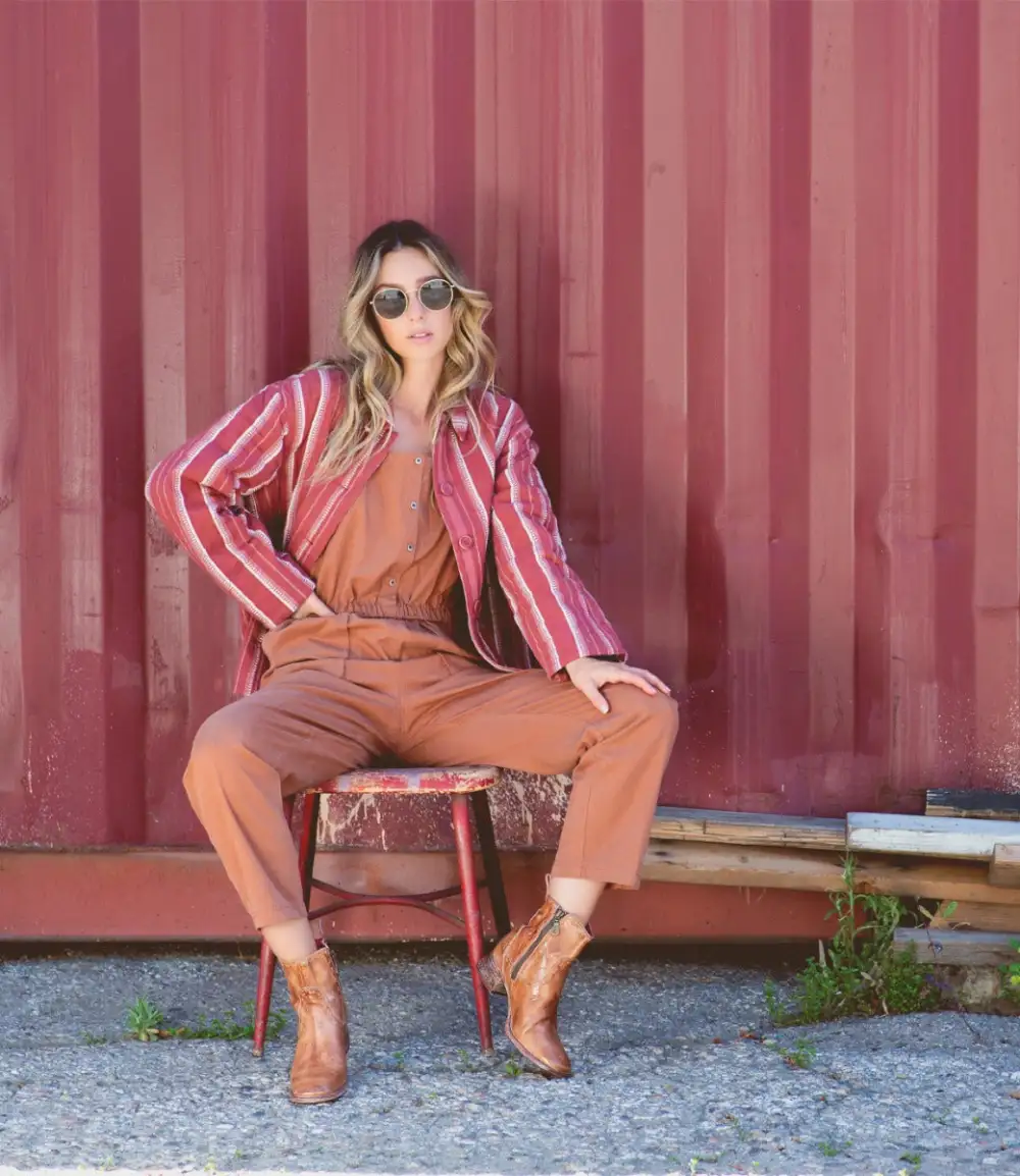 Square-Toe Distressed Everyday Boots