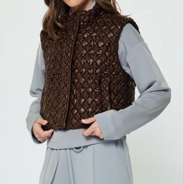Diamond Quilted Puffer Vest