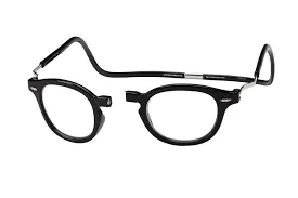 XXL Vintage Magnetic Front-Connect Reading Glasses - Black