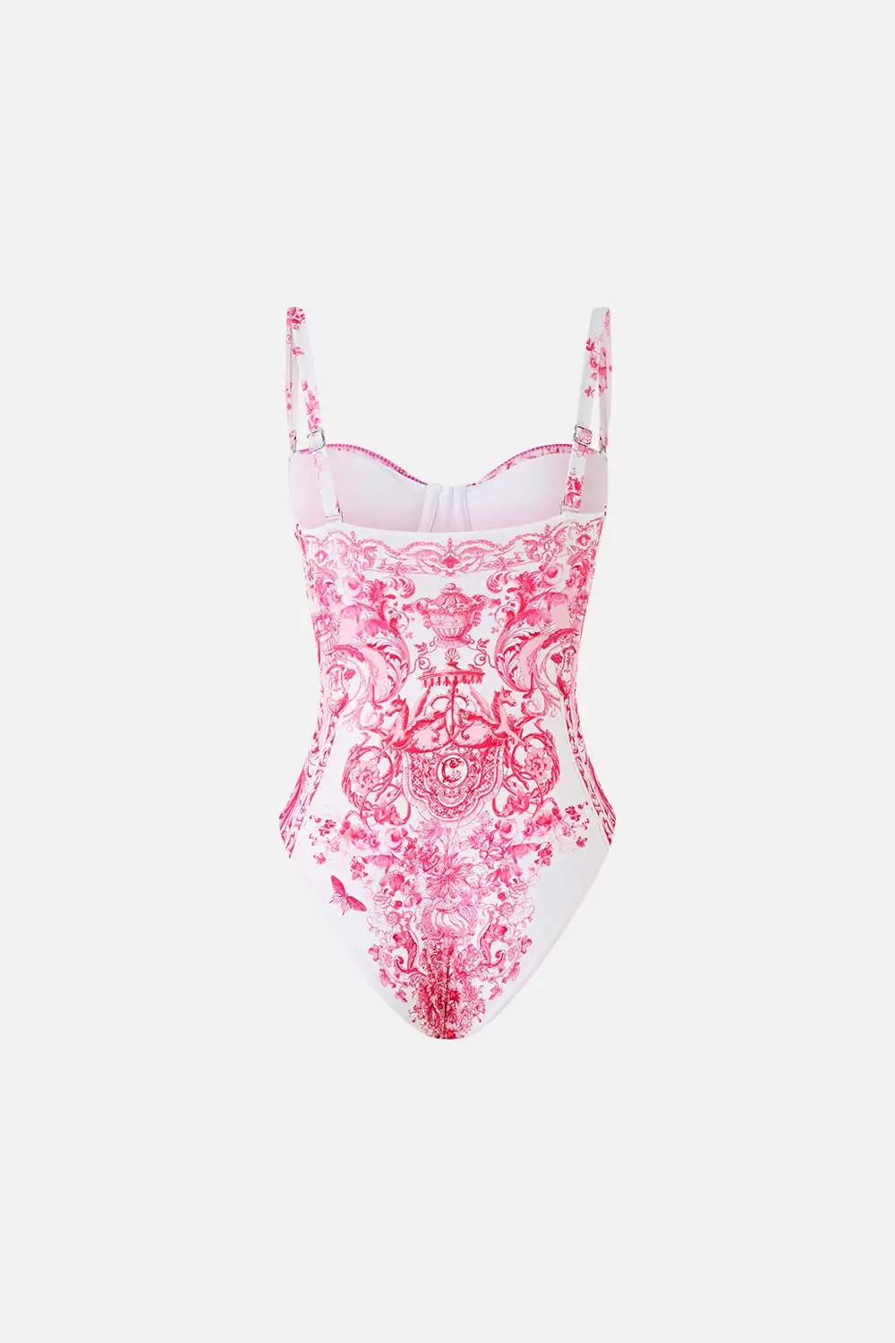 Ruched Cup Underwire One-Piece Swimsuit