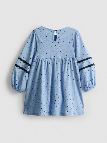 1-9yrs | Crinkle Balloon Sleeve Smock Dress detail 3