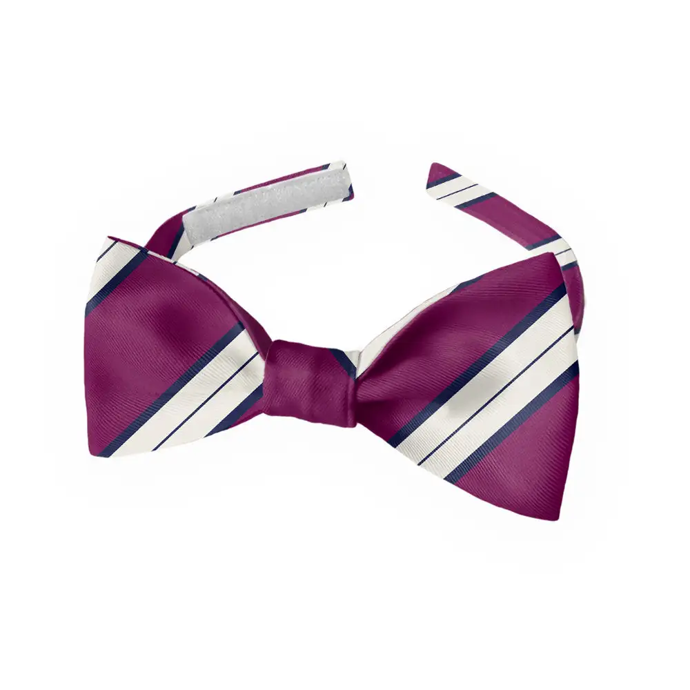 Kalamath Stripe Motif Bow Tie