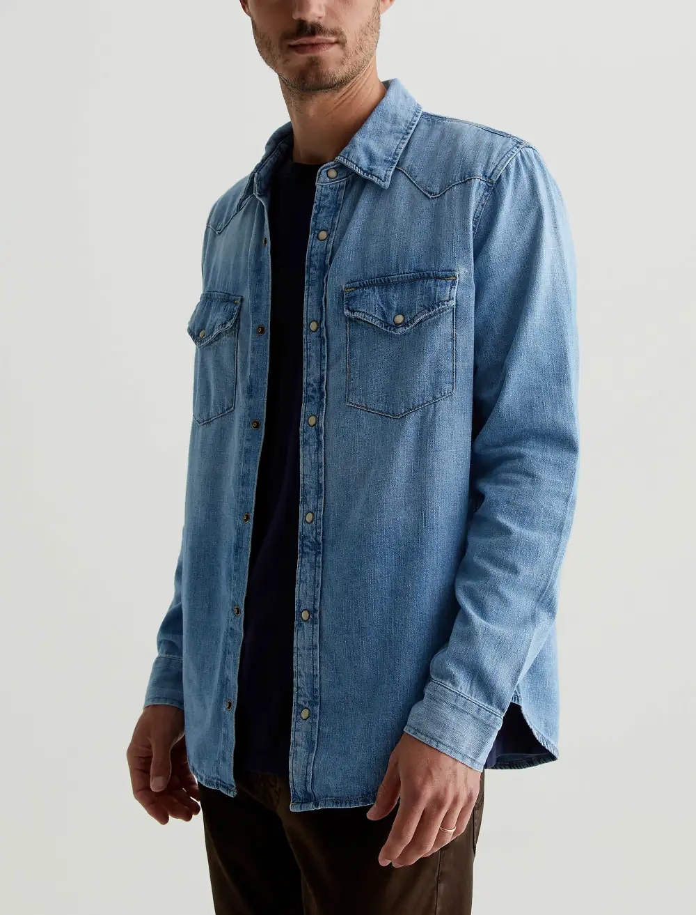 Men's Patch Pocket Western Shirt