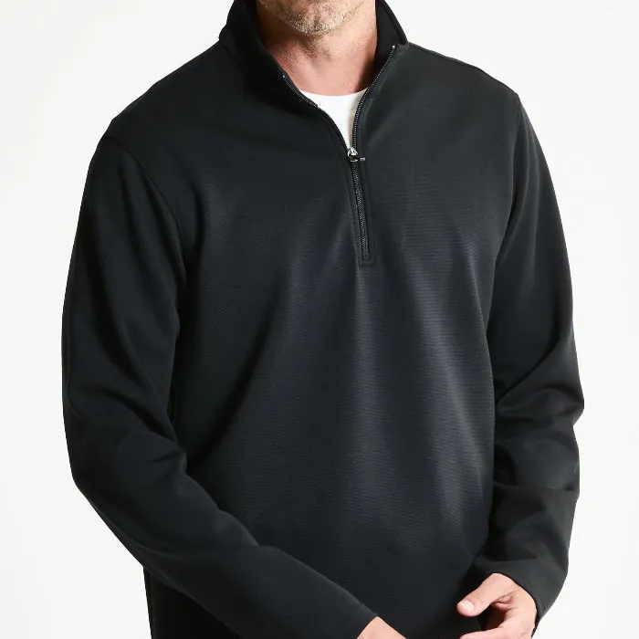 Performance Micro Stripe Knit Quarter Zip