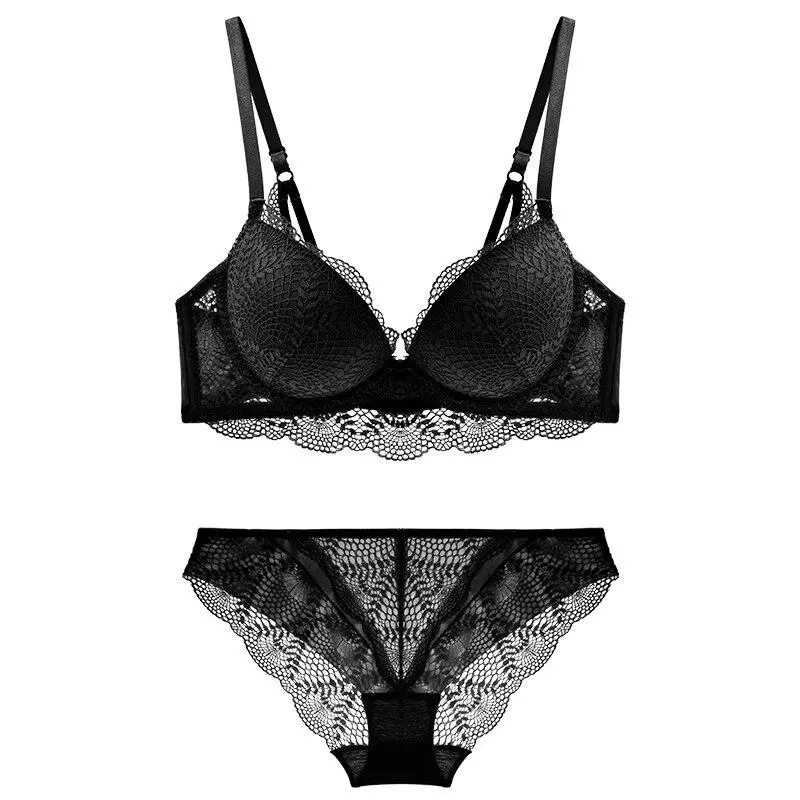 Push-Up Lace Brief Lingerie Set
