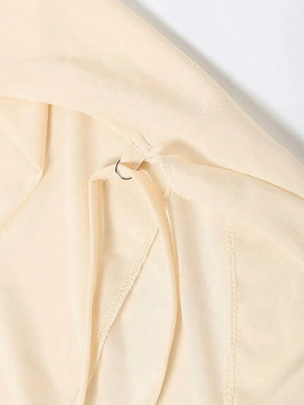 Gathered Detail Ruffle Mini Dress