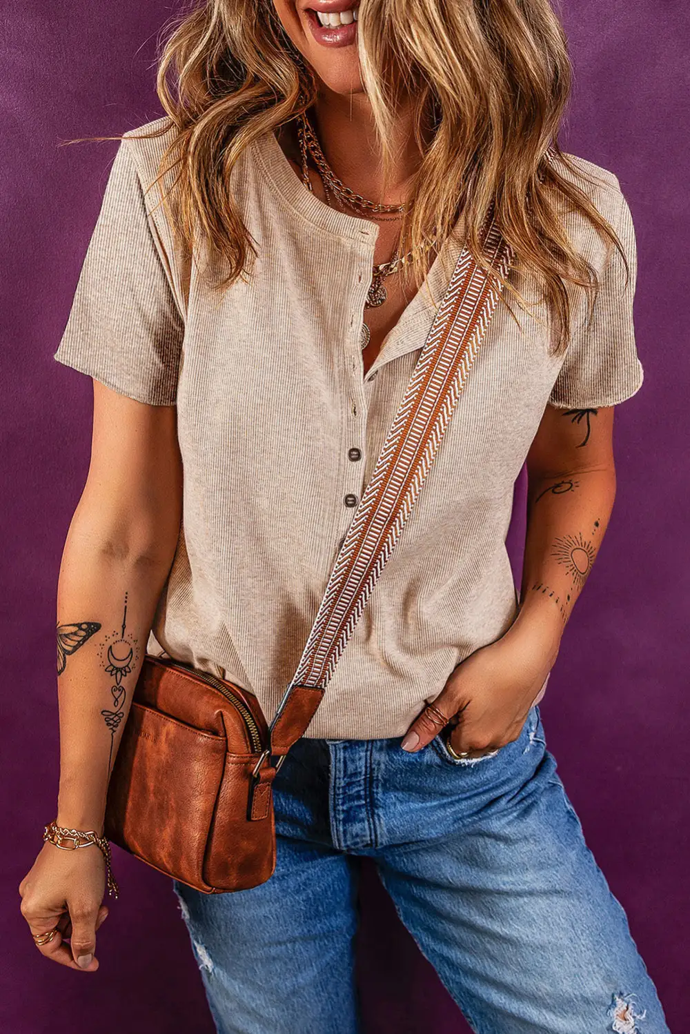 Airy Heritage Knit Tee