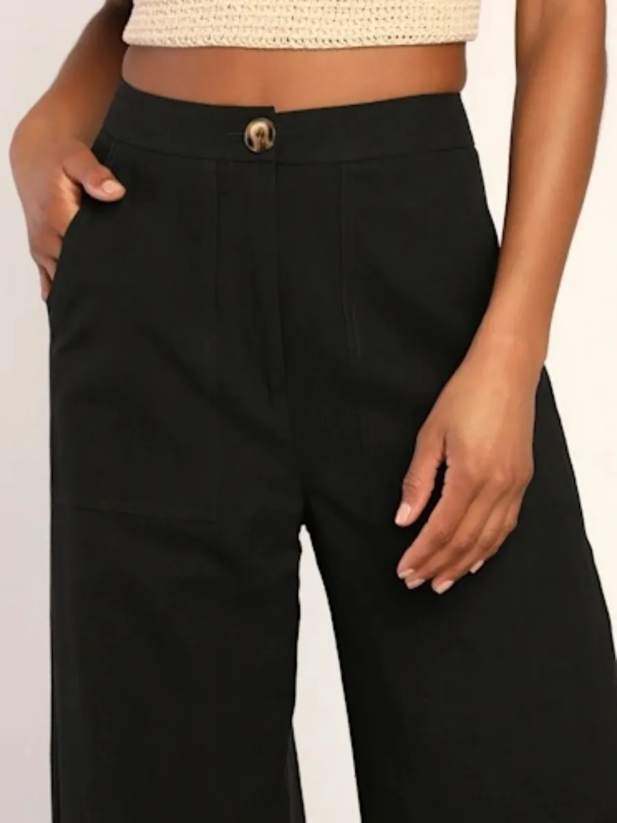 Slit High Waist Pants