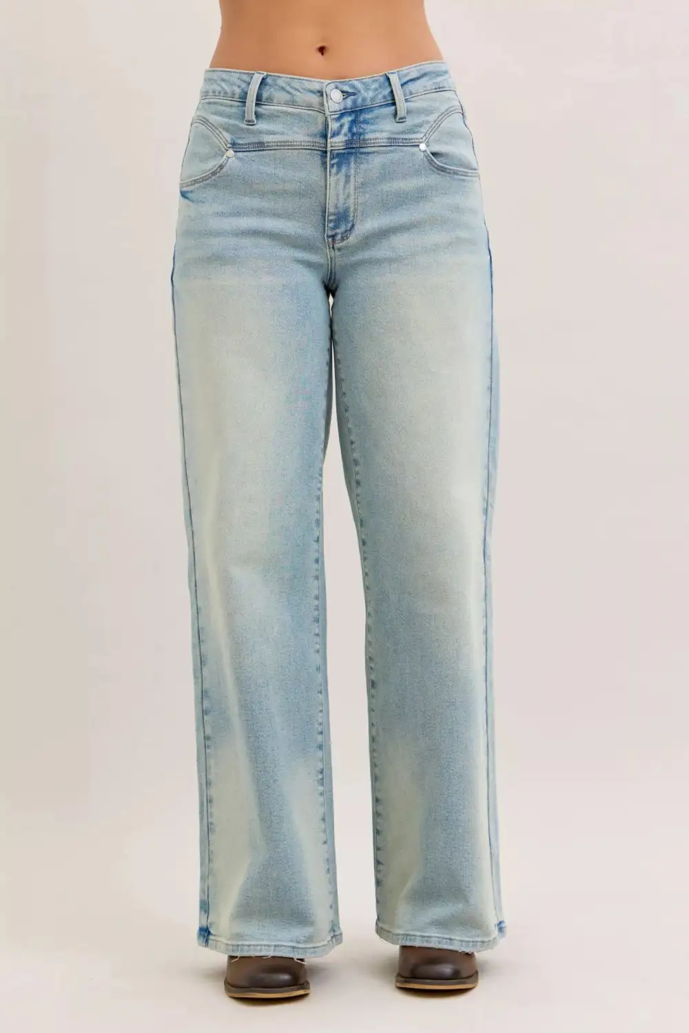 Classic High Rise Straight Leg Jeans