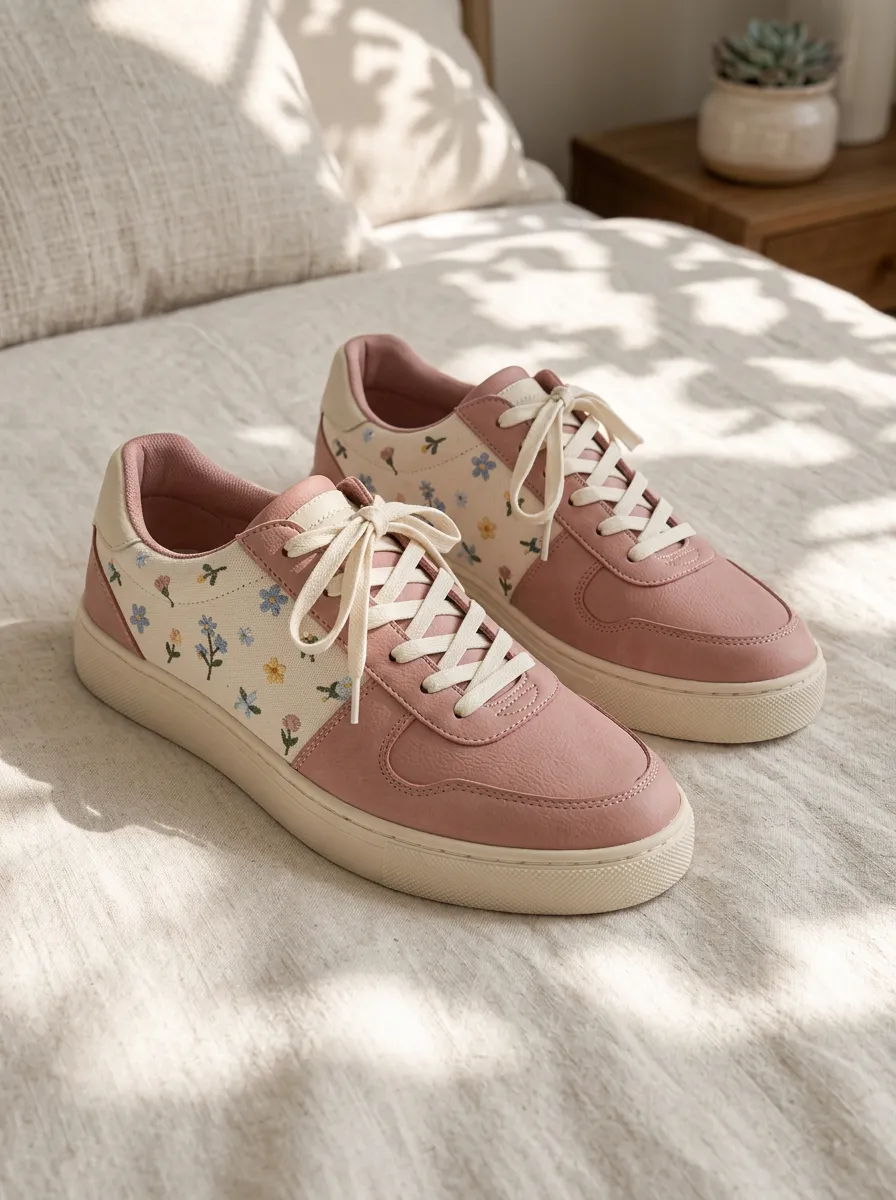 Women's Everyday Floral Garden Aesthetic Small Flower Skate Shoes