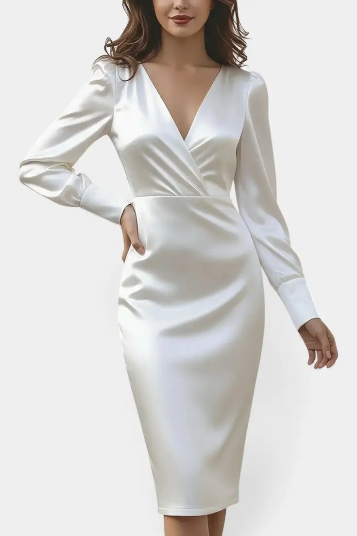 Satin Midi Dress