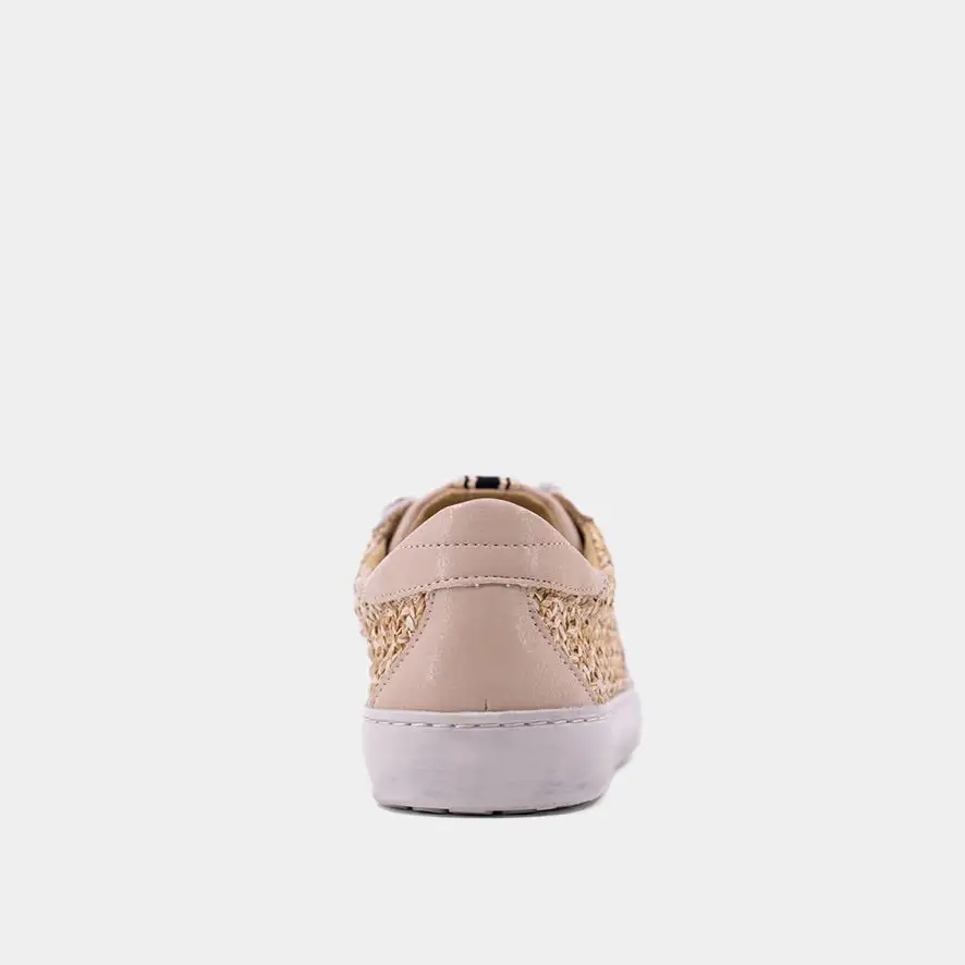 Woven Faux Leather Sneakers
