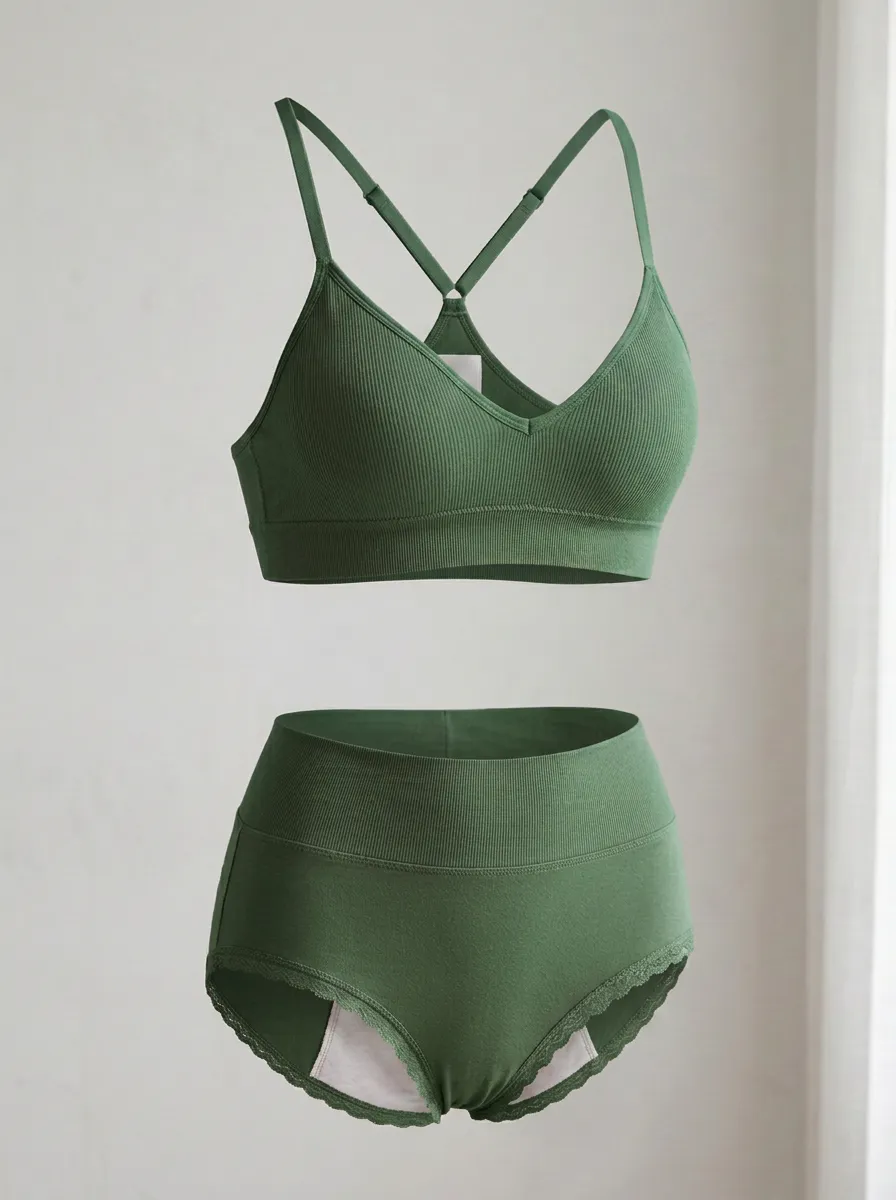 Ribbed Cross-Back Seamless Bralette Top