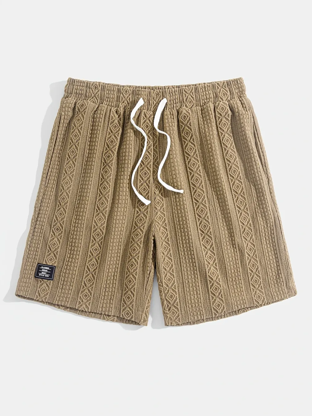 Jacquard Seamed Detail Shorts