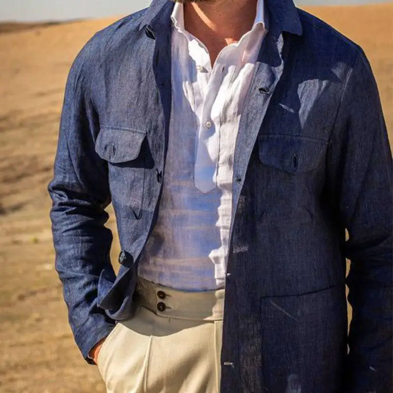 Linen Button Jacket