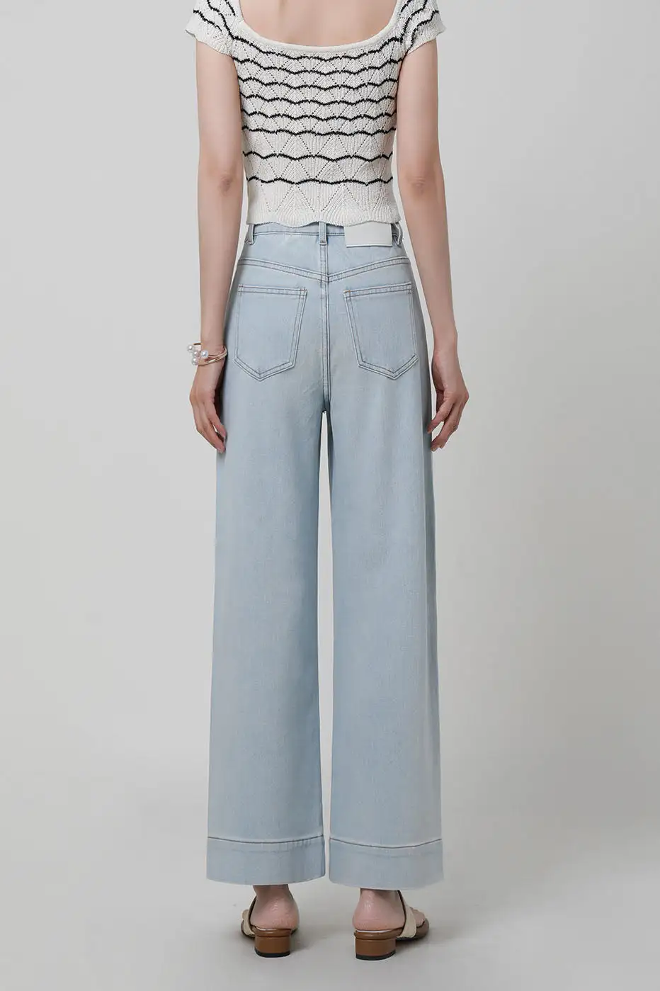 Wide-Leg Classic-Fit Jeans
