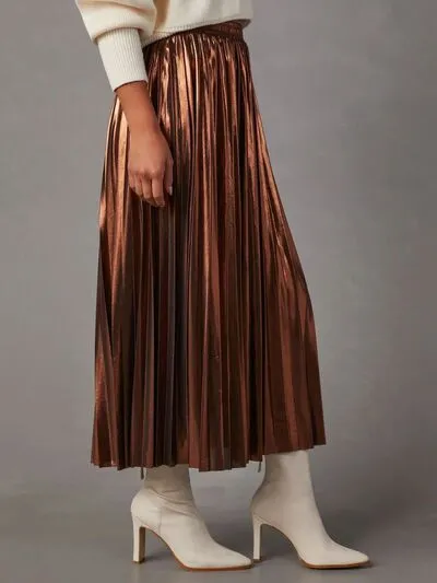 Pleated Becoming Midi Skirt