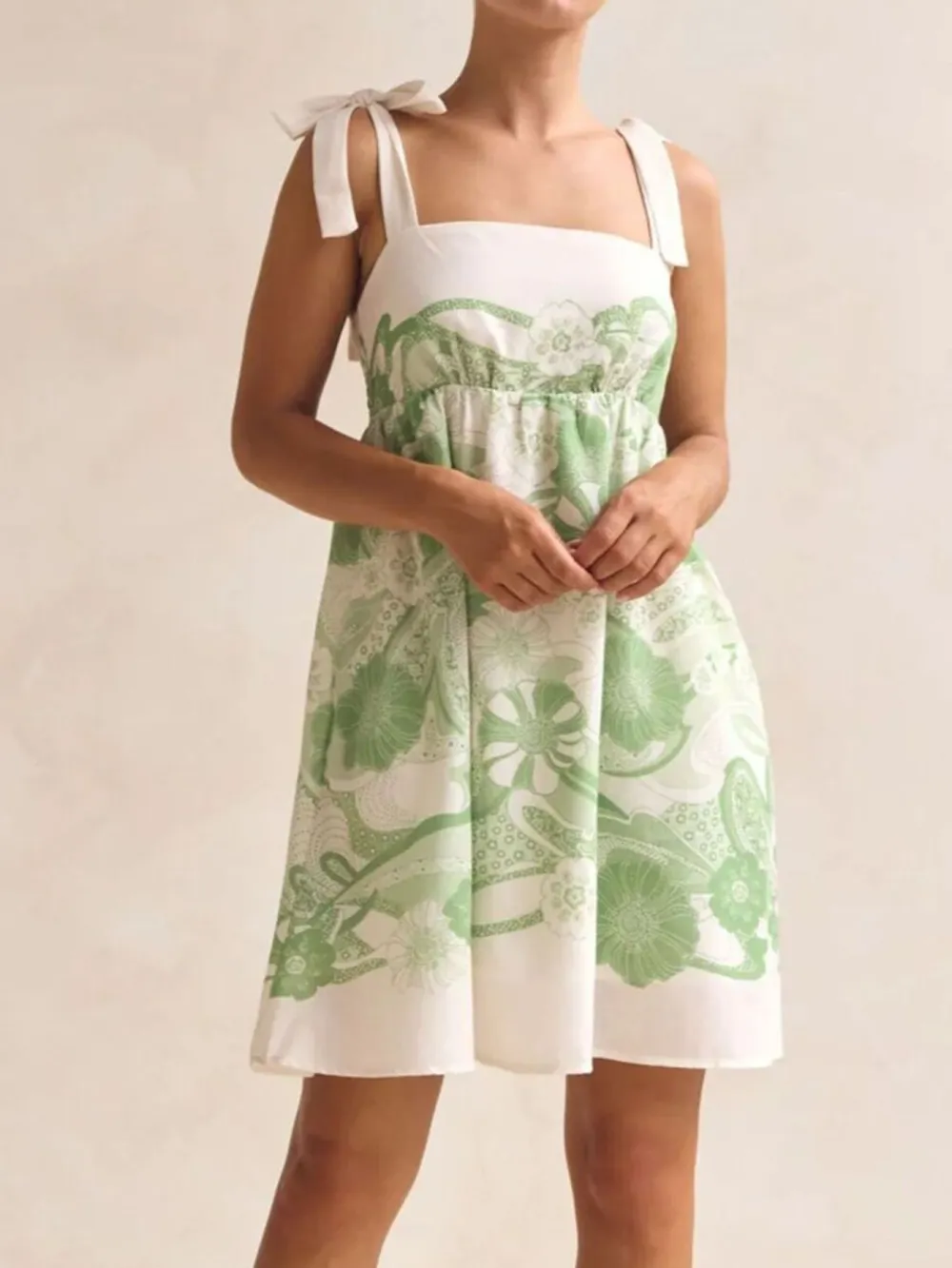Relaxed Shape Printed Mini Dress