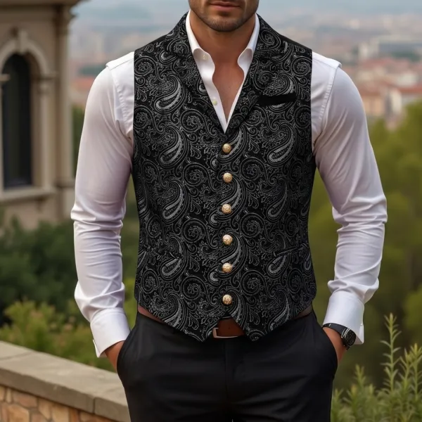 Paisley Casual Dress Vest
