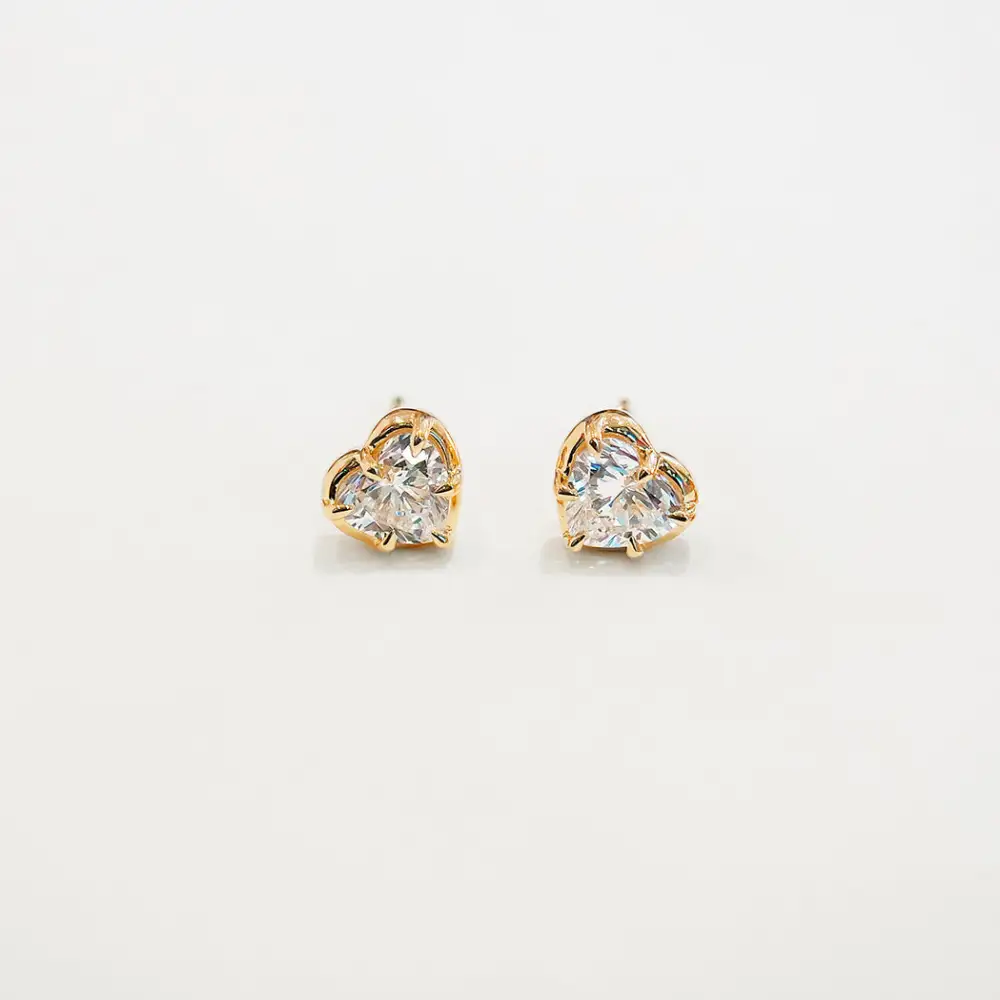 Diamond Marquise Heart Drop Earring