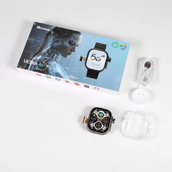 Wear smart watch ultra ai3 card 4G cellular wifi version AMOLED screen
