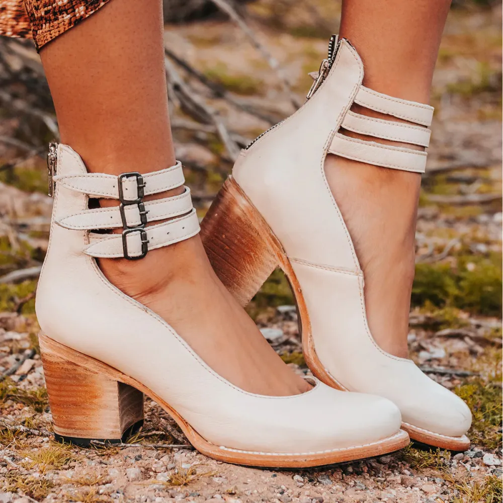  Strappy Double Buckle Ankle Strap Heels Apparel