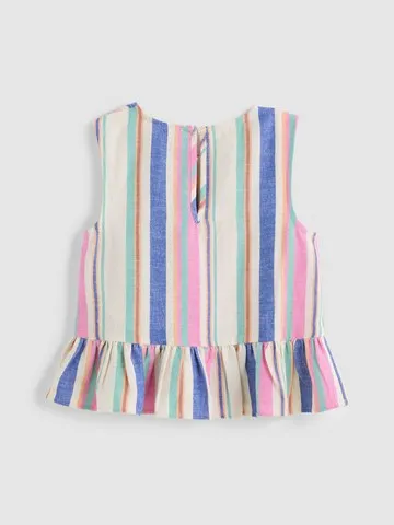 1.5-9yrs | Stripe Peplum Blouse