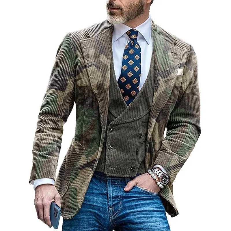 Easy Tailored Camo Blazer