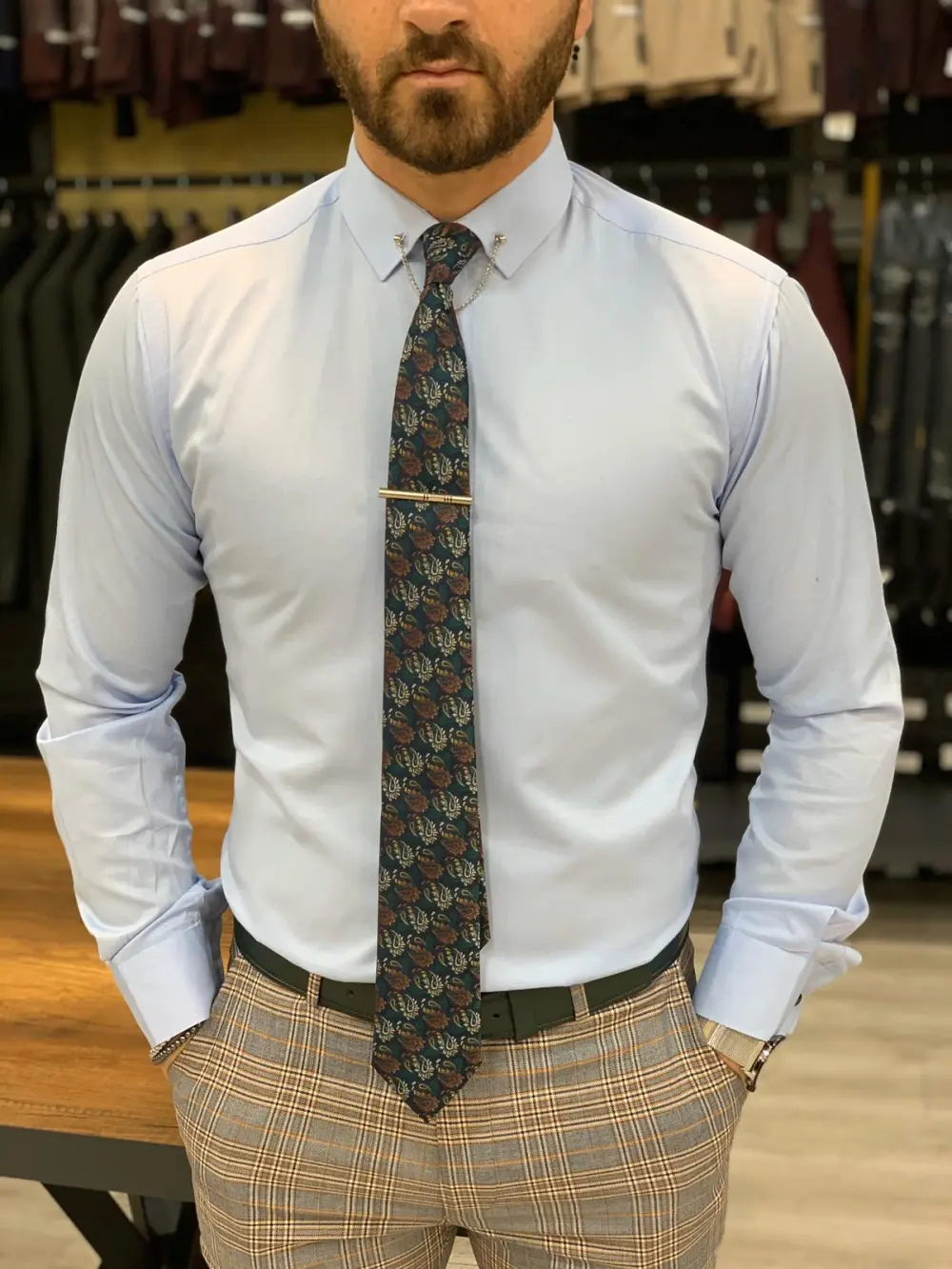 Classic Urban Slim Fit Cotton Casual Shirt