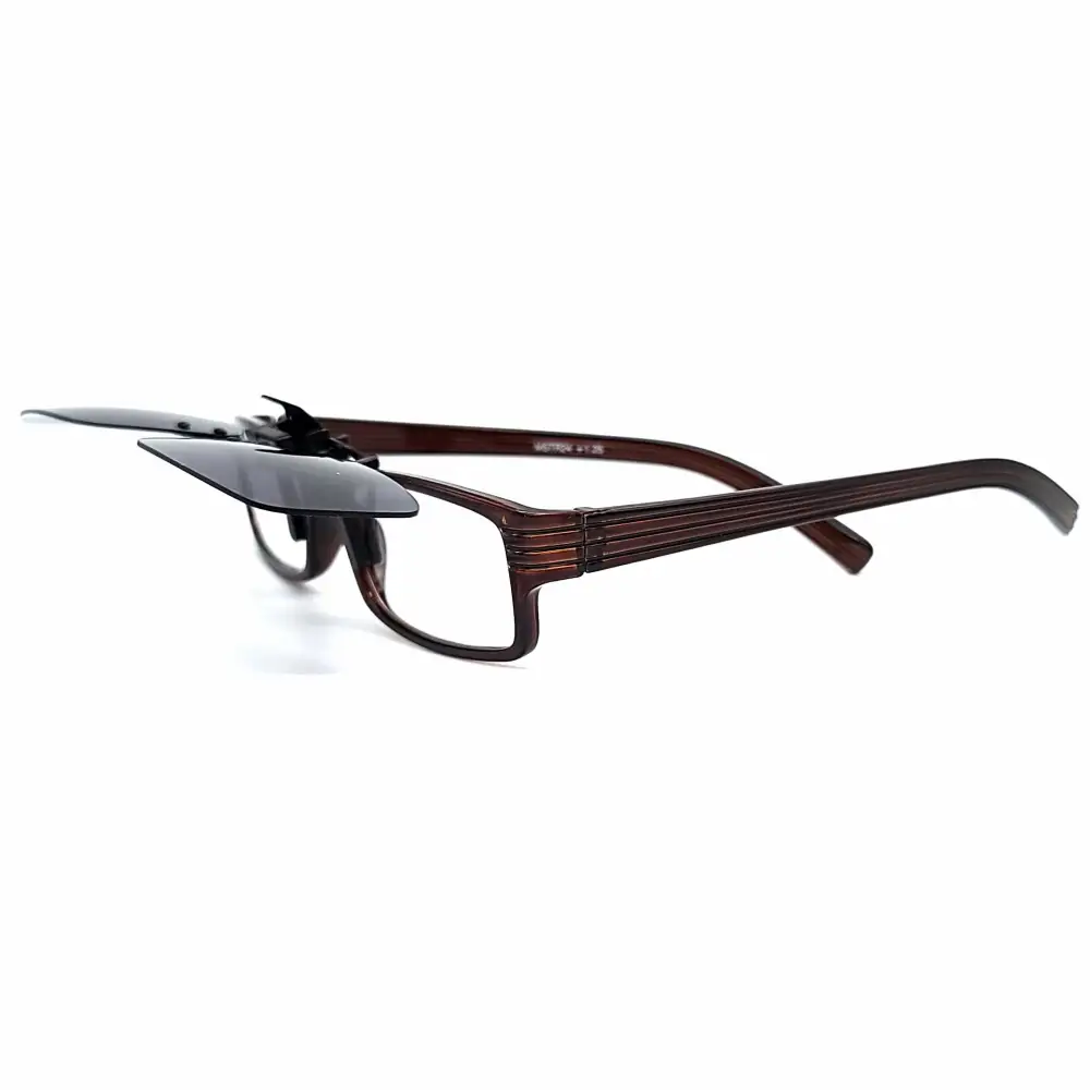Large 58mm Polarized Flip-Up Clip-On Sunglasses
