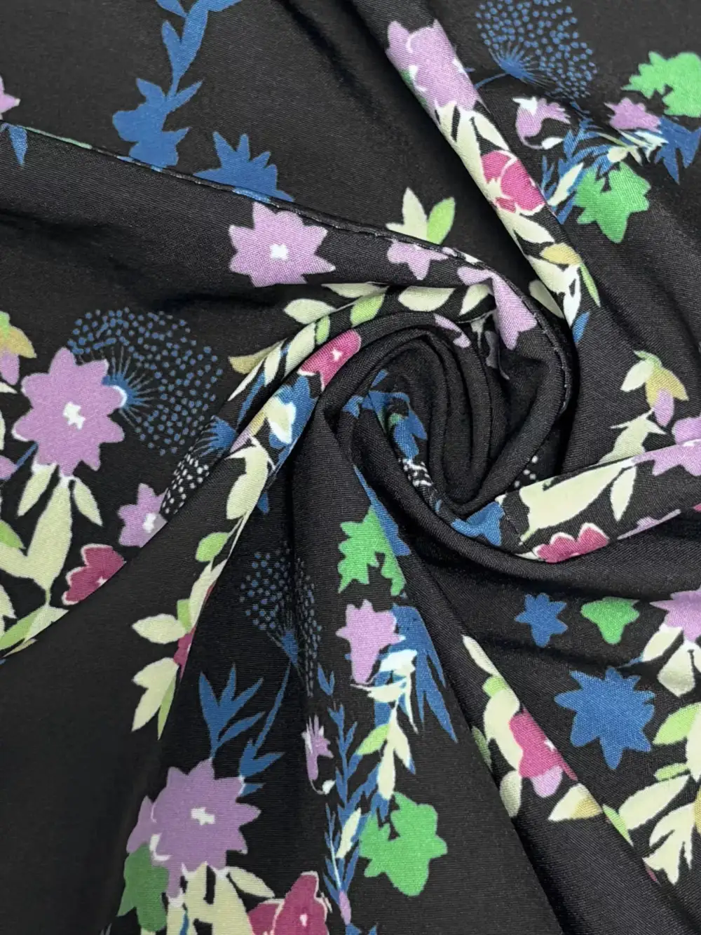Gathered Detail Floral V Neck Maxi Dress