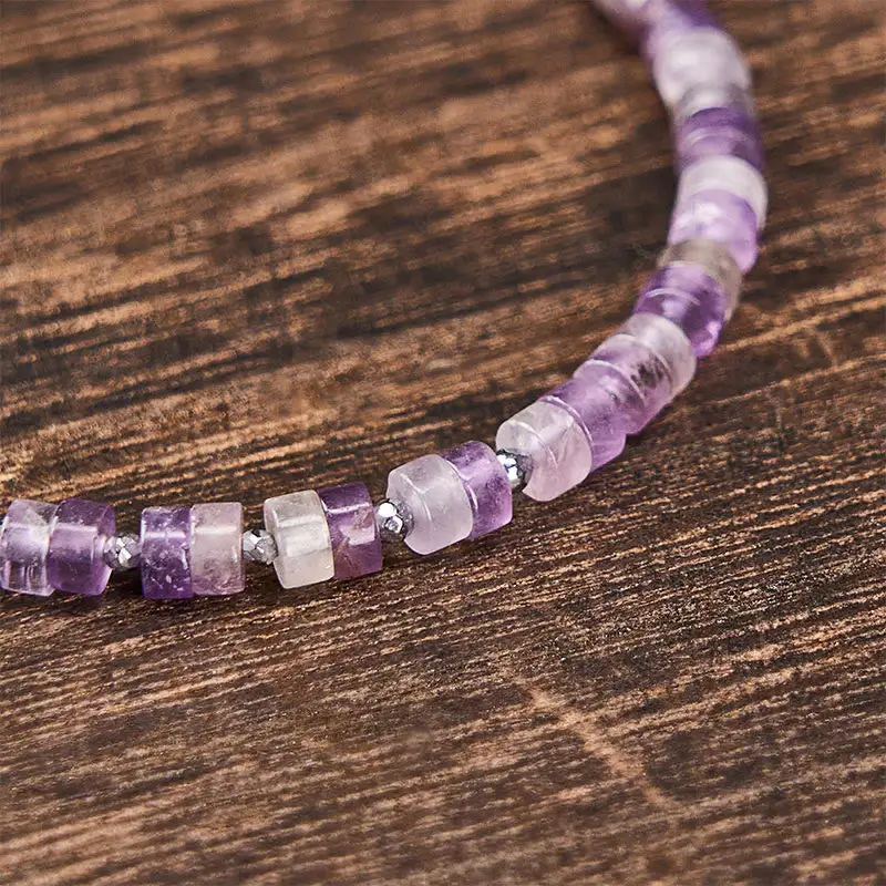 Amethyst Tiger Eye Quartz Spot Jasper Obsidian Bracelet