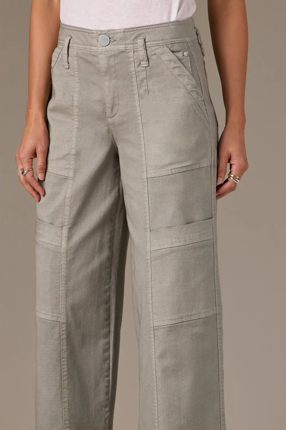 Wide Leg Pants Utility Pockets