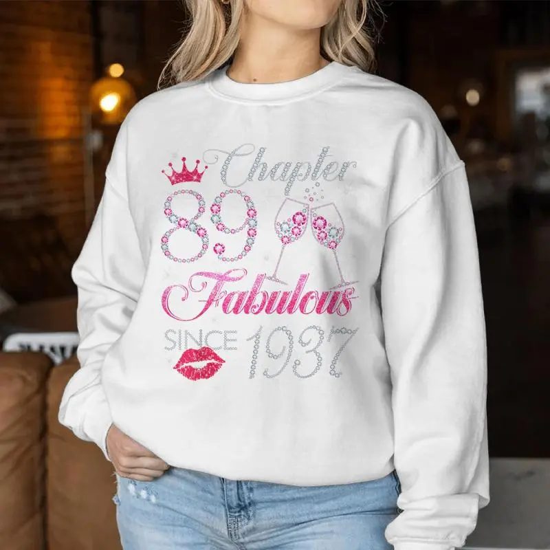 Chapter 89 Fabulous Since 1937 89Th Birthday For Women Women Sweatshirt