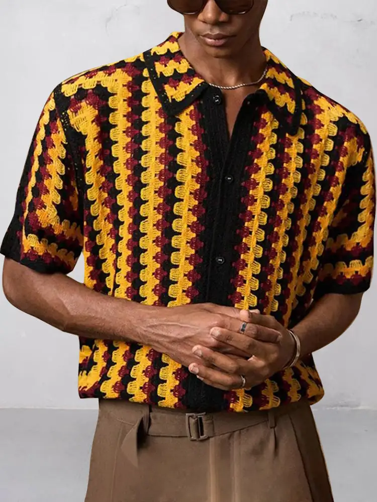 Open Stitch Utility Pocket Shirt
