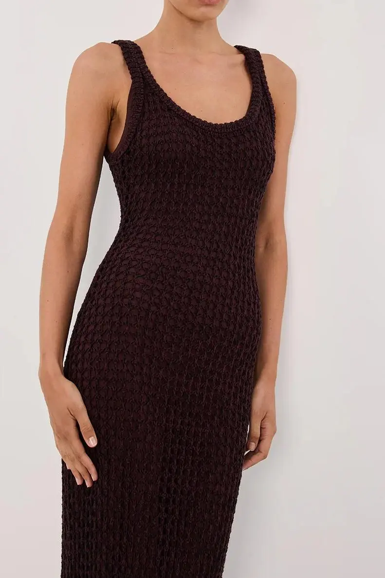 CHOC CROCHET MAXI DRESS