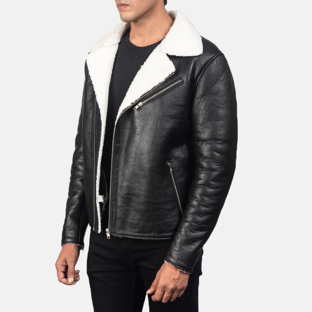 Men's Leather Shearling Jacket