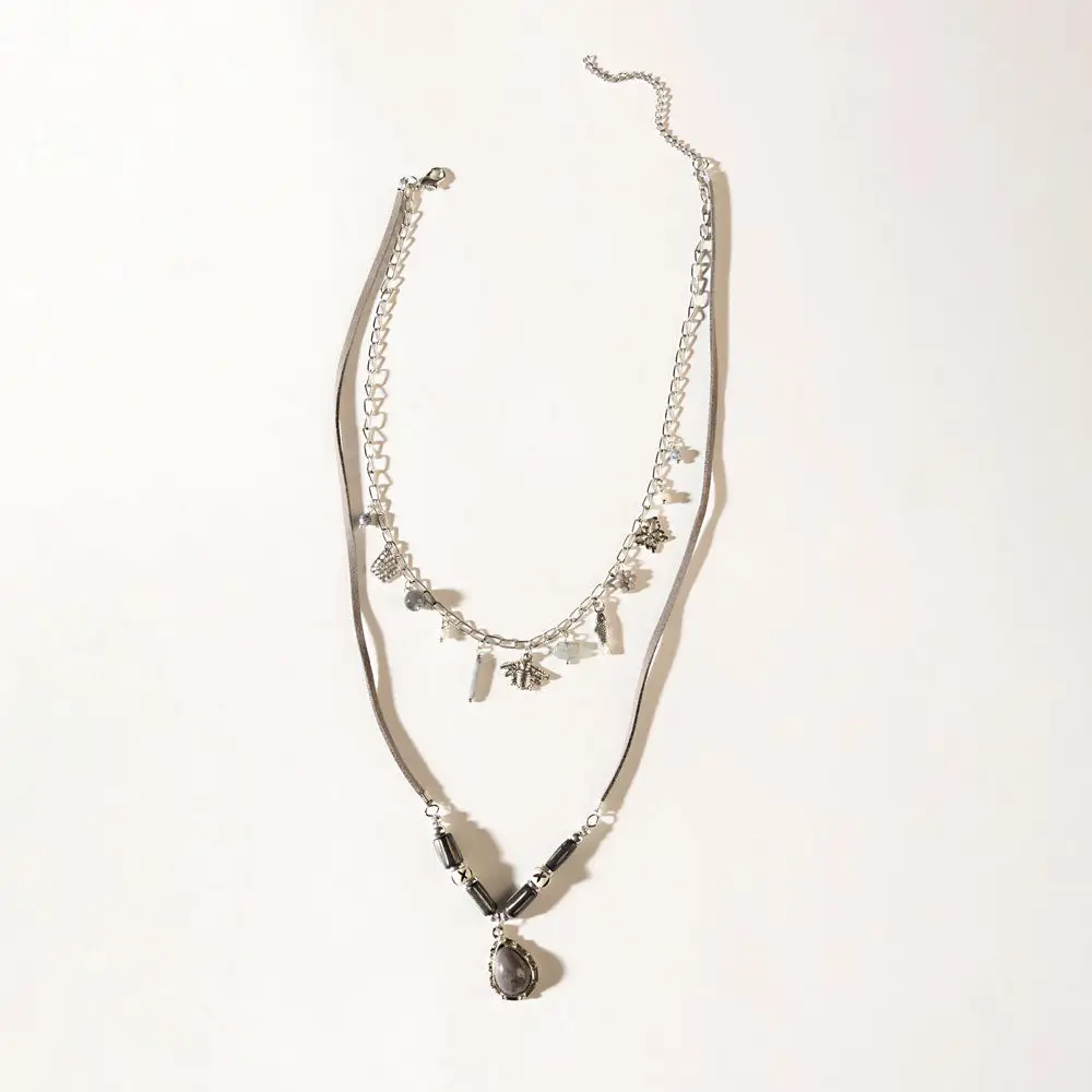 Beaded Accent Detailed Necklace