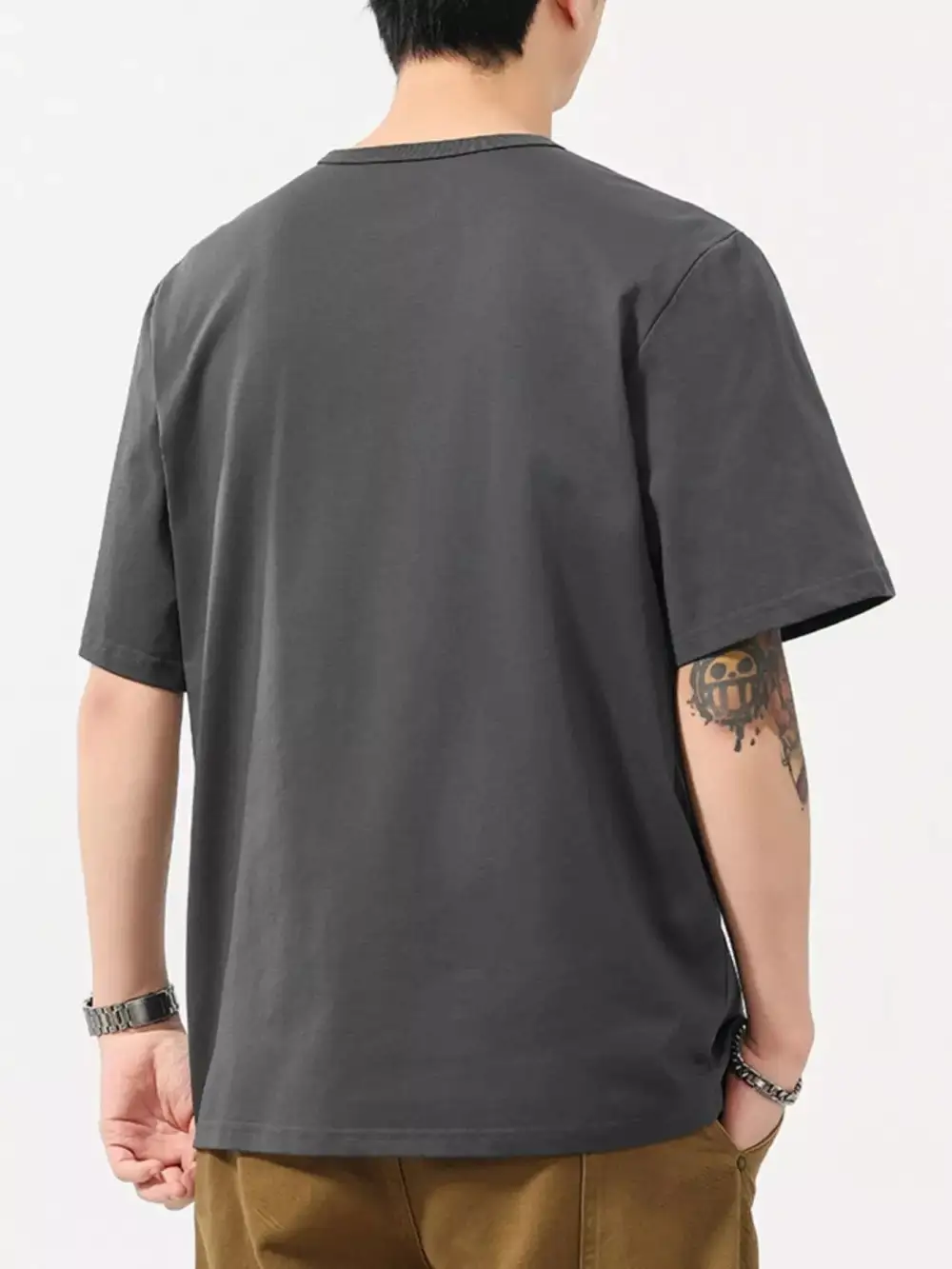 Button Detail Short Sleeve T-Shirt