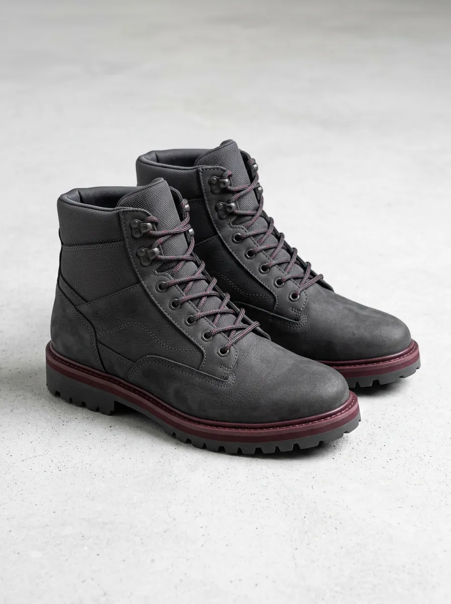 Unisex Trim Print Work Boots