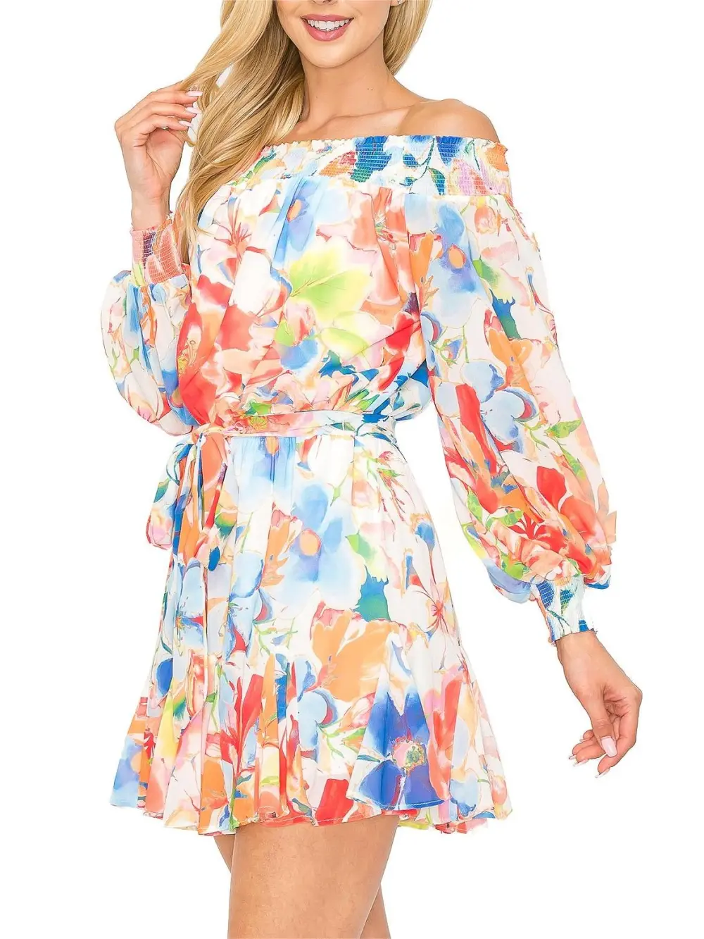 Floral Long Sleeve Romper