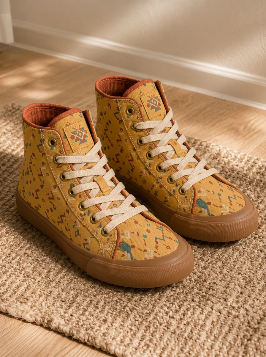 Women's Refined Boho Tribal Pattern Patterned Canvas Shoes