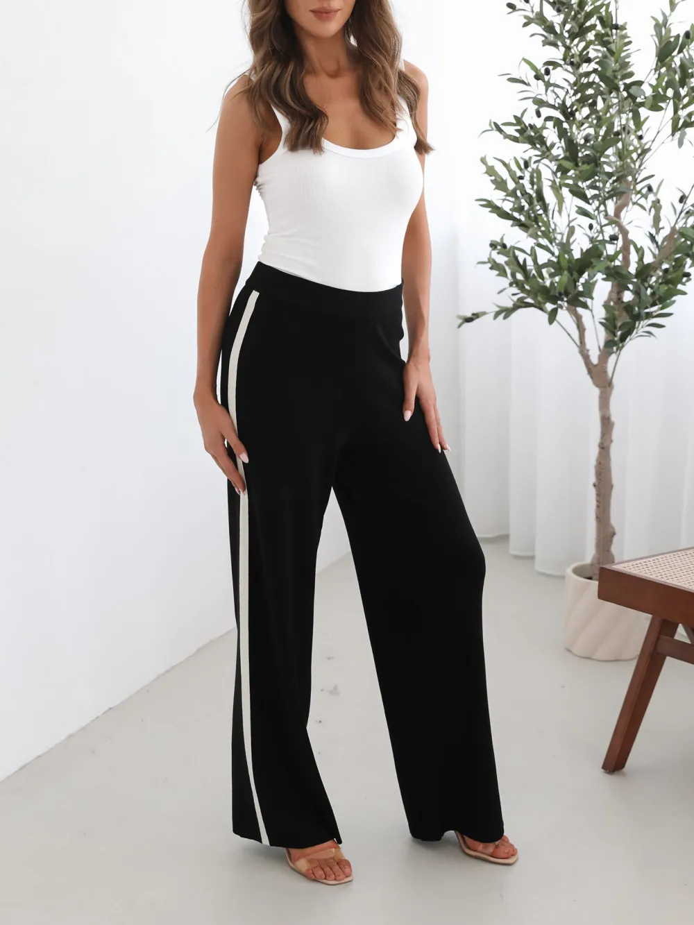 Black Multi Daily High waisted Pants