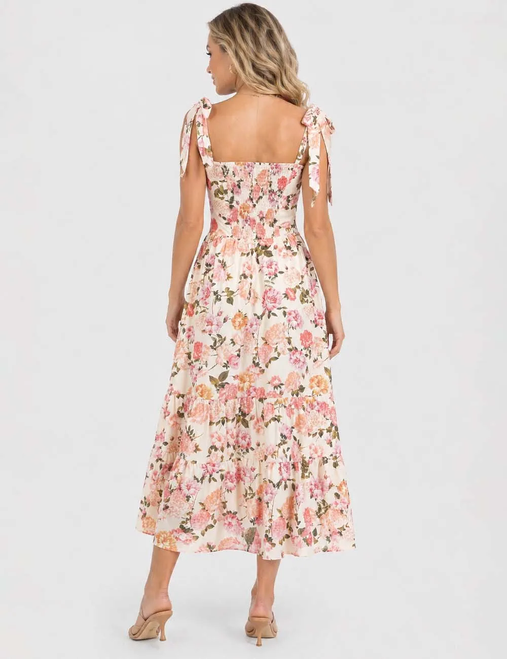 Strap Shoulder Midi Dress