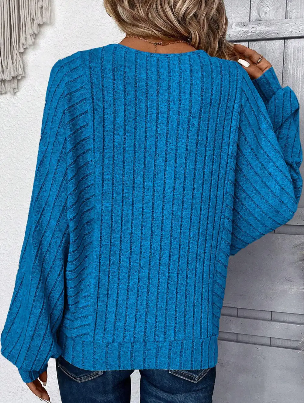 Plus Size Lantern Sleeve Top