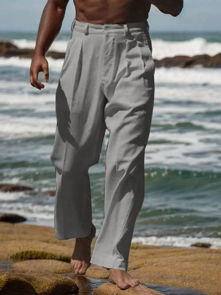 Tailored Straight Leg Pants